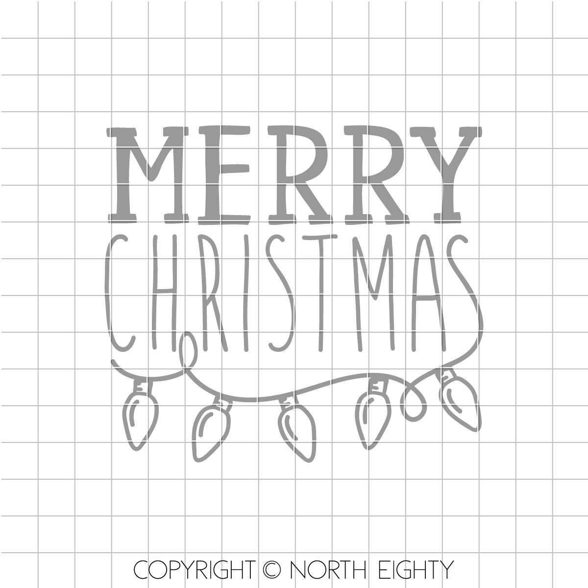 Merry Christmas svg - Christmas lights cut file - Christmas lights bulb dxf - Merry Christmas Lights cut file - Christmas svg - vector art