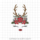 Reindeer Face svg - Cute Deer Face svg - Christmas svg - Deer Antlers svg - Reindeer svg - Cute Christmas cutfile - Deer dxf - Deer svg
