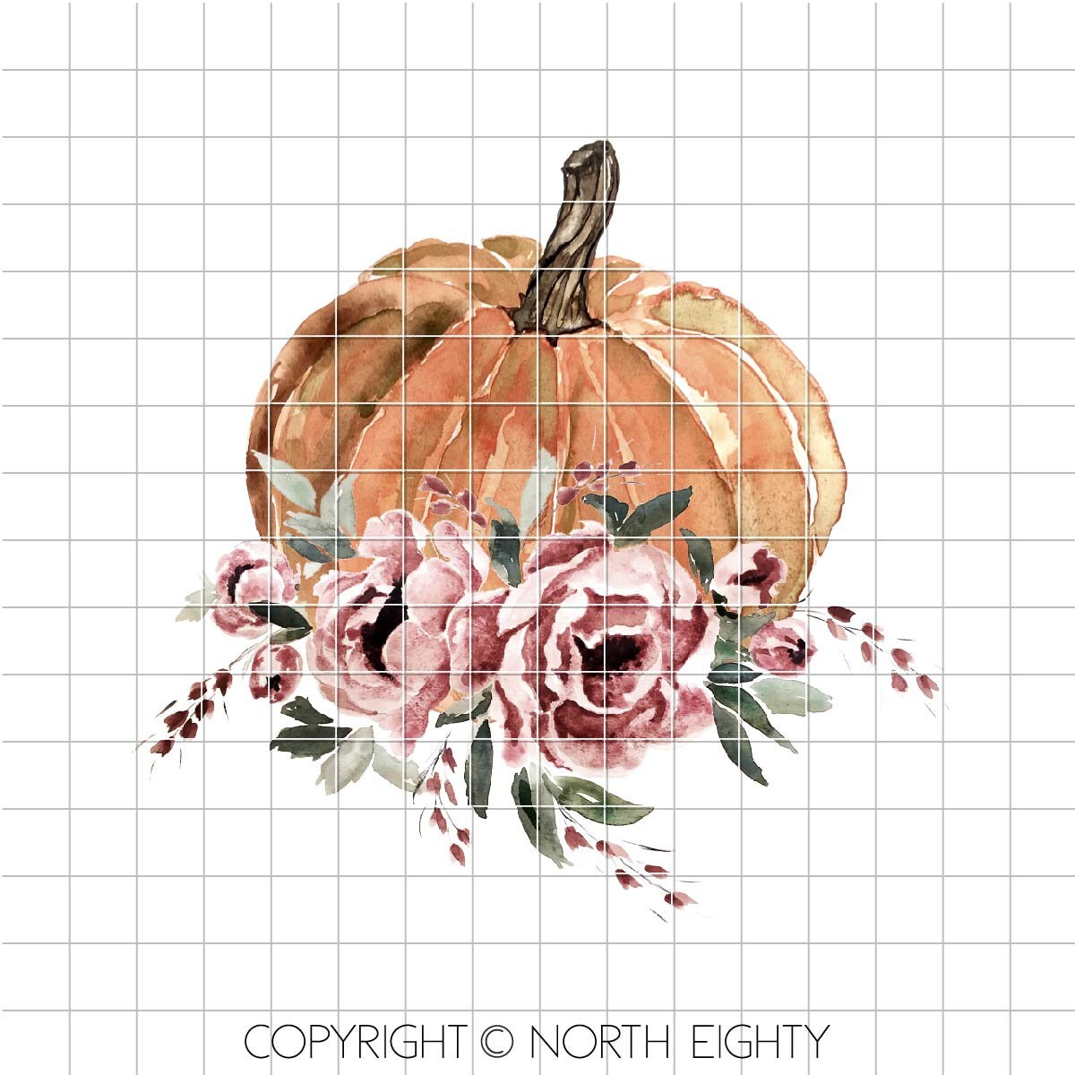 Fall Sublimation Digital Download - Thanksgiving png - Clip Art - Watercolor Pumpkin Download
