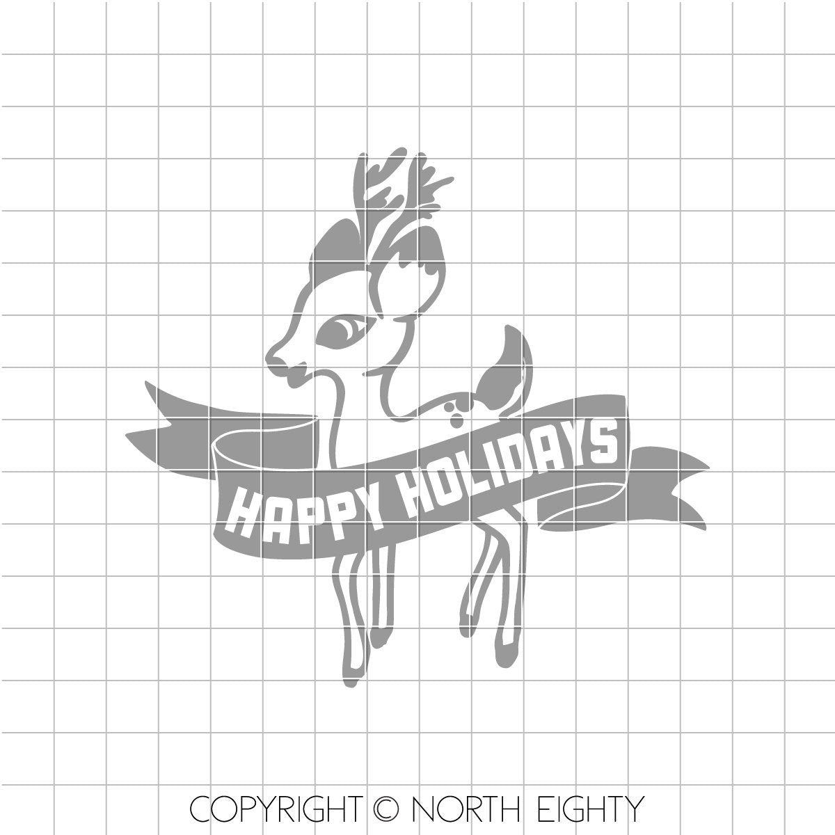 Christmas SVG Cut File - Happy Holidays svg - svg files for cricut - svg files for silhouette - svg - cut file - christmas svg - cut file