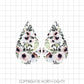 Sublimation Teardrop Earring Design - Floral Digital Download - Bundle - Watercolor Florals - Marble