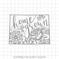 Colorado svg cut file - Home Grown Flowers - Silhouette dxf - vector-Floral svg - Home Grown svg - Colorado