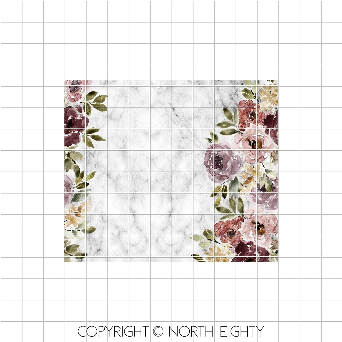 Marble Skinny Tumbler png - 20 oz Sublimation Digital Download - Clip Art - Watercolor Floral - Fall Flowers and Marble
