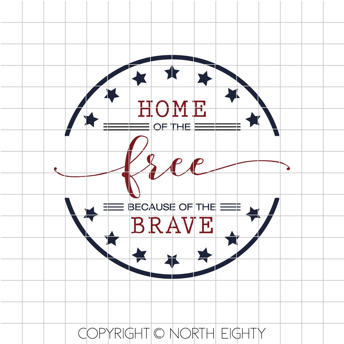 Home of The Free svg cut file - Patriotic svg - 4th of July cut file - Patriotic svg cut file - 4th of July svg - 4th of July vector - svg