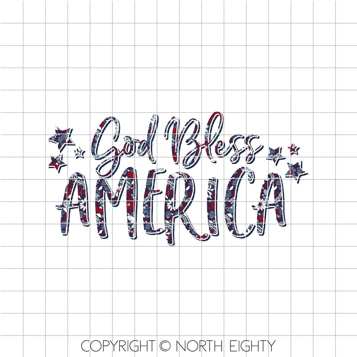 God Bless America Sublimation Design Download - America PNG - Patriotic Digital Download - Waterside Image - Transfer Design - 4th of July