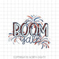 4th of July Sublimation Design Download - Boom Y'all PNG - Patriotic Digital Download - Waterside Image - Transfer Design