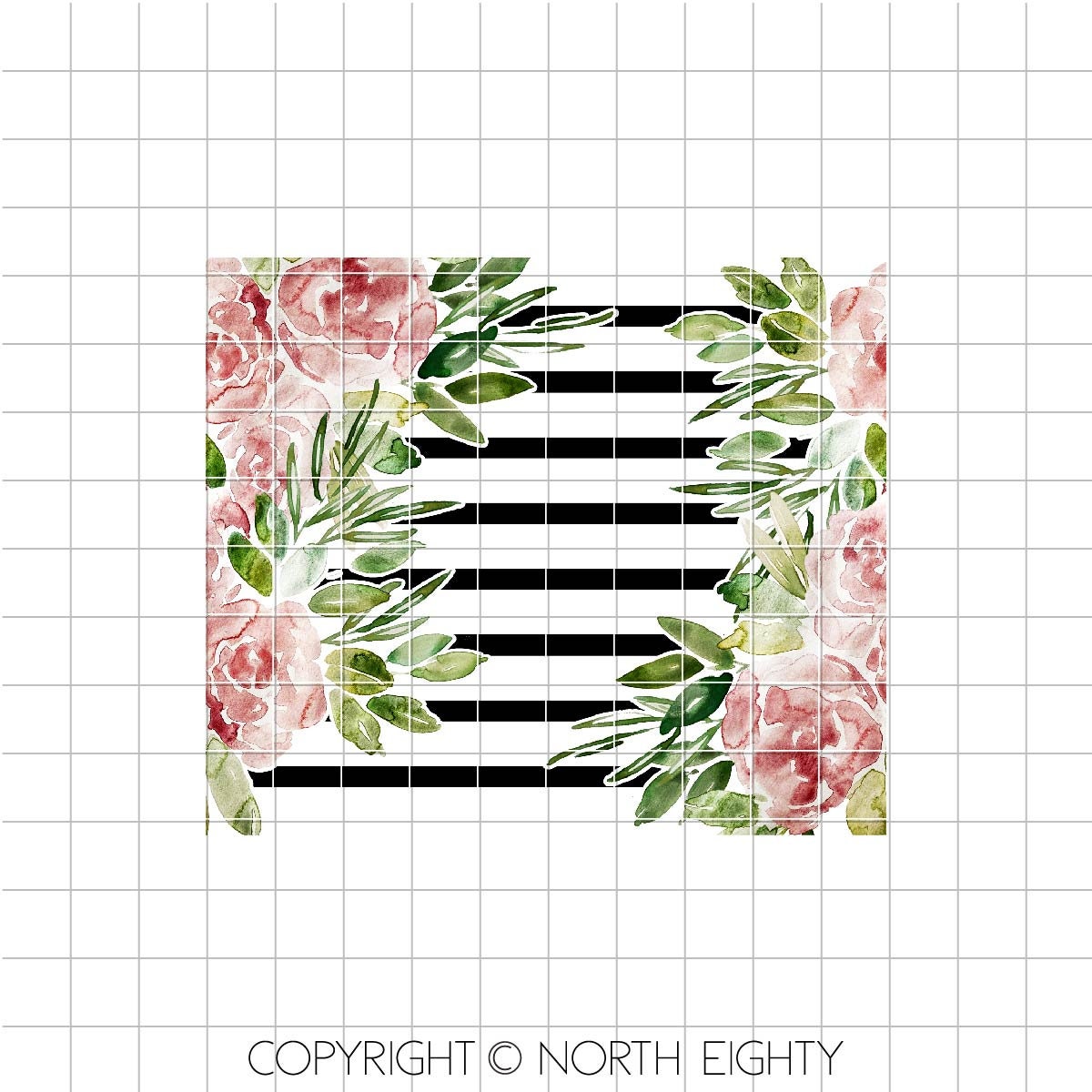 Skinny Tumbler png - 20 oz Sublimation Digital Download - Watercolor Floral - Flowers and Stripes