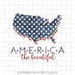 4th of July Sublimation Design Download - America PNG - Patriotic Digital Download - Waterside Image - Transfer Design
