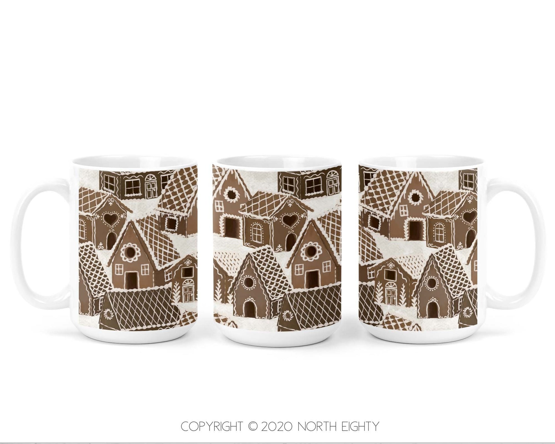 Coffee Cup Sublimation Design - Christmas Mug png - Gingerbread - 11 oz mug design - 15 oz Coffee Cup Sublimation - Christmas - Coffee Mug