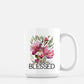 Simply Blessed Sublimation Design - Flower Digital PNG Download - Floral Clip Art - Watercolor floral - Sublimation - Waterslide