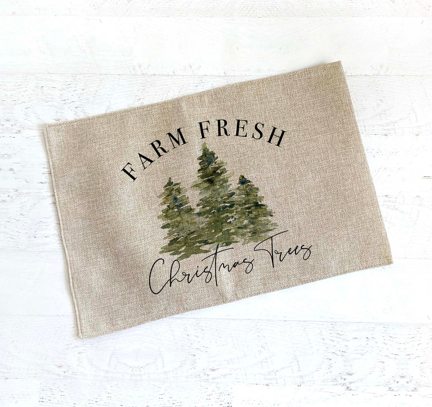 Christmas Trees Sublimation Designs - Farm Fresh Trees Waterslide png Download- Christmas Clip Art - Watercolor Sublimation Design