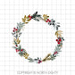 Christmas png - Wreath Digital Download - Round Wreath Clip Art - Door Hanger Sublimation Design - Ornament png