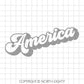 America svg cut file - Patriotic svg - 4th of July cut file - Patriotic svg - Retro svg - America dxf