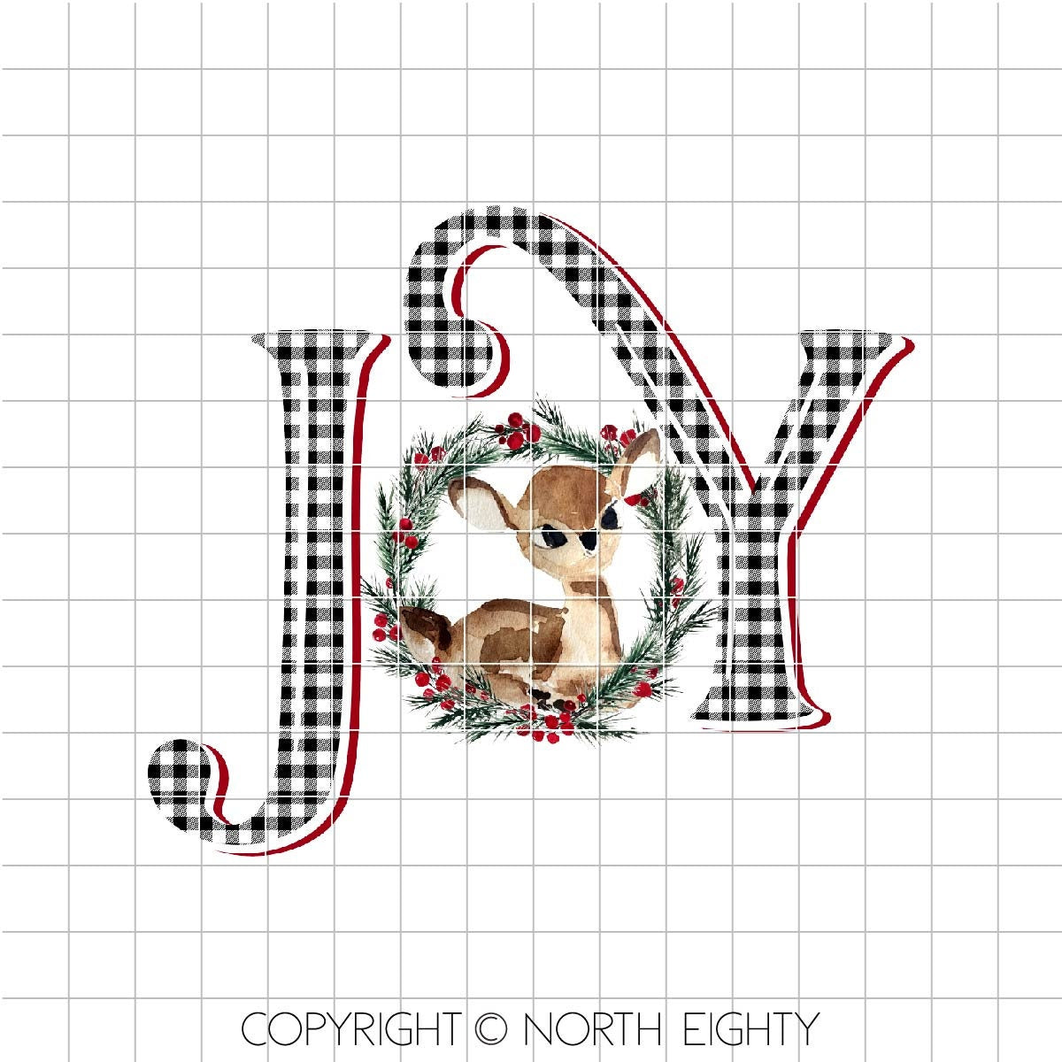Christmas Sublimation Design Download - Joy Sublimation - Waterslide png Download- Christmas Clip Art - Deer Sublimation Design