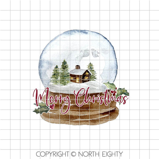 Christmas Sublimation Designs - Snow Globe Waterslide png Download- Christmas Snowglobe Clip Art - Watercolor Sublimation Design