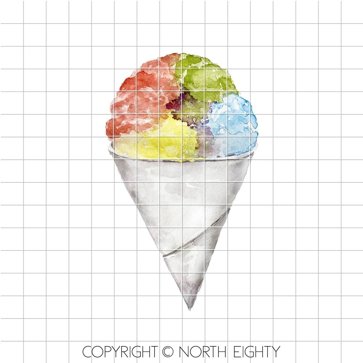 Snow Cone Sublimation Digital Design png - Summer PNG Download - Summer Clip Art - download