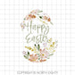 Easter Sublimation png - Easter Egg Digital Download - Clip Art - Floral - Easter PNG - Easter png - Floral - Flowers - Happy Easter