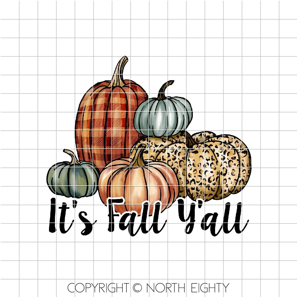It's Fall Y'all png - Pumpkins - It's Fall Y'all - Pumpkins - Leopard - Sublimation Design Digital Download - PNG