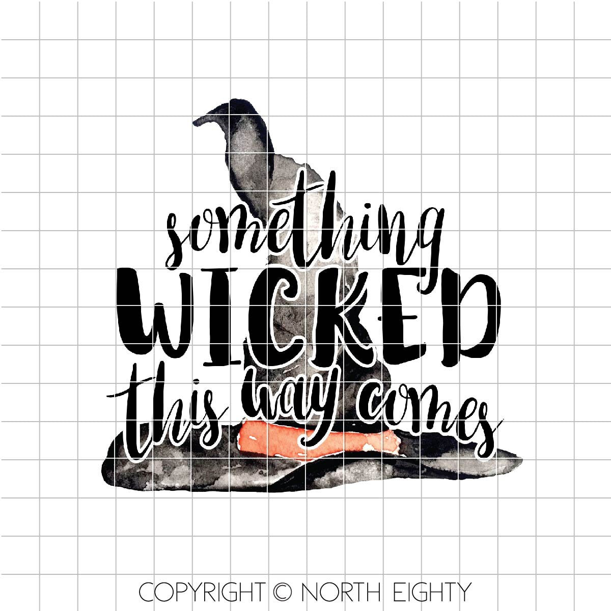 Something Wicked Witch Sublimation Digital Download - Halloween Waterslide - Something Wicked Clip Art - Hat