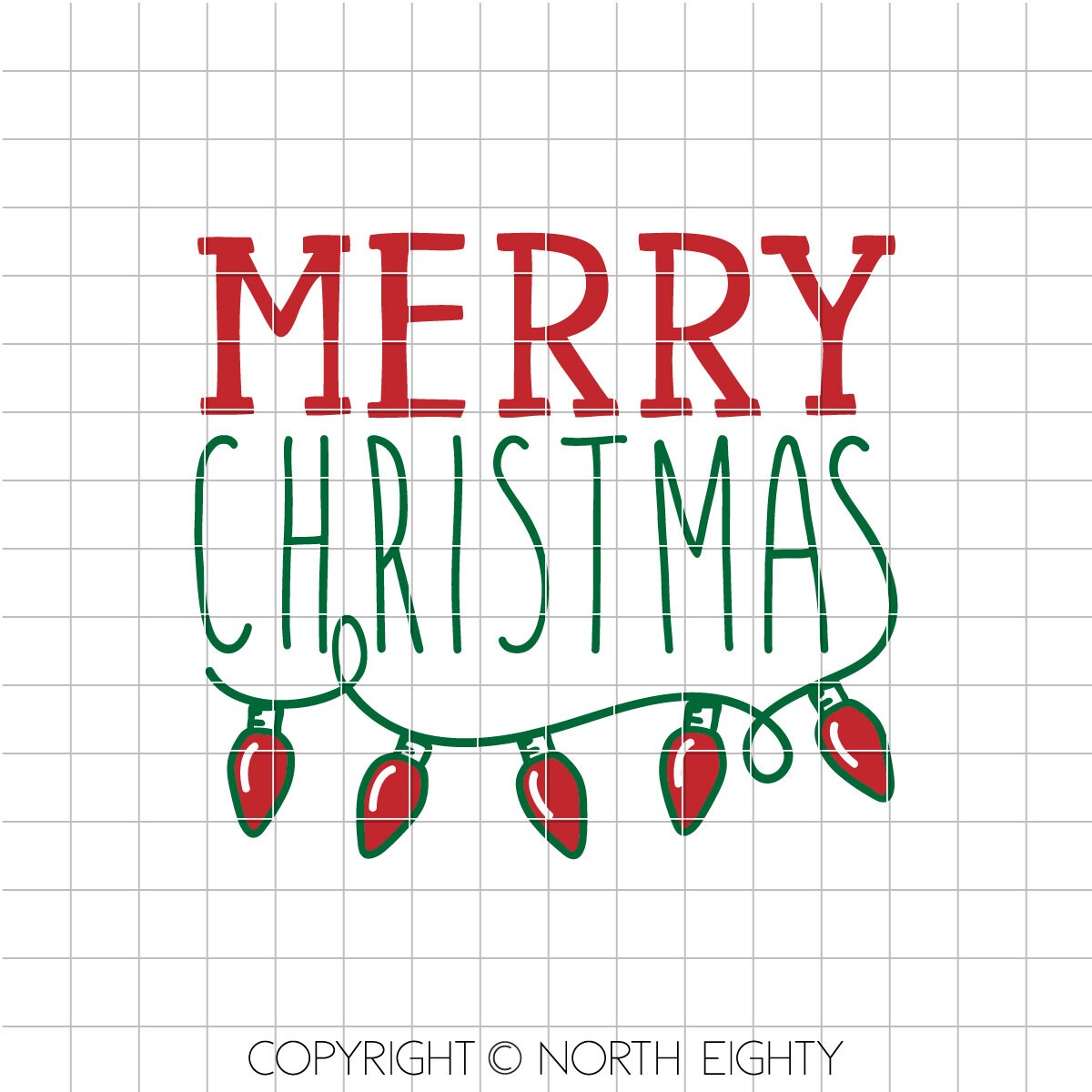 Merry Christmas svg - Christmas lights cut file - Christmas lights bulb dxf - Merry Christmas Lights cut file - Christmas svg - vector art