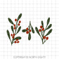 Christmas Mistletoe svg - Mistletoe svg cut file - Christmas svg cut file - Mistletoe dxf cut file - Christmas dxf cutfile -Mistletoe Vector