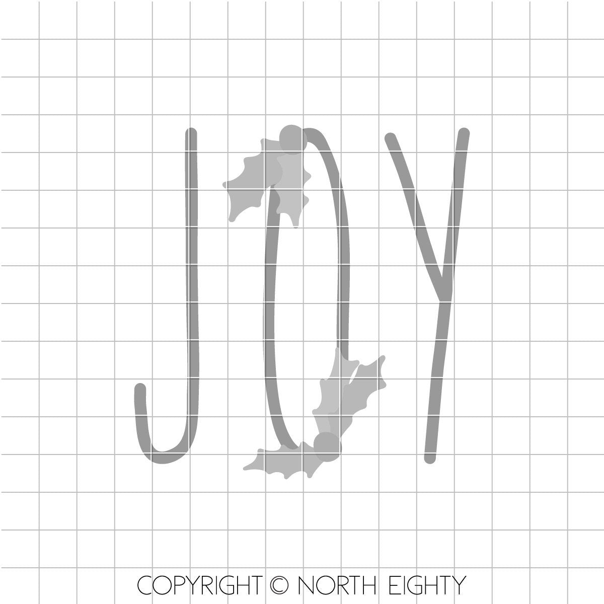 Joy svg cutfile - Christmas svg - Farmhouse Christmas svg - Joy dxf - Joy Cut File - Joy Vector Art - Farmhouse Christmas dxf -Christmas Cut