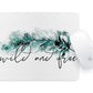 Wild and Free Sublimation png - Feather Digital Download - Feather Clip Art - Watercolor Feather