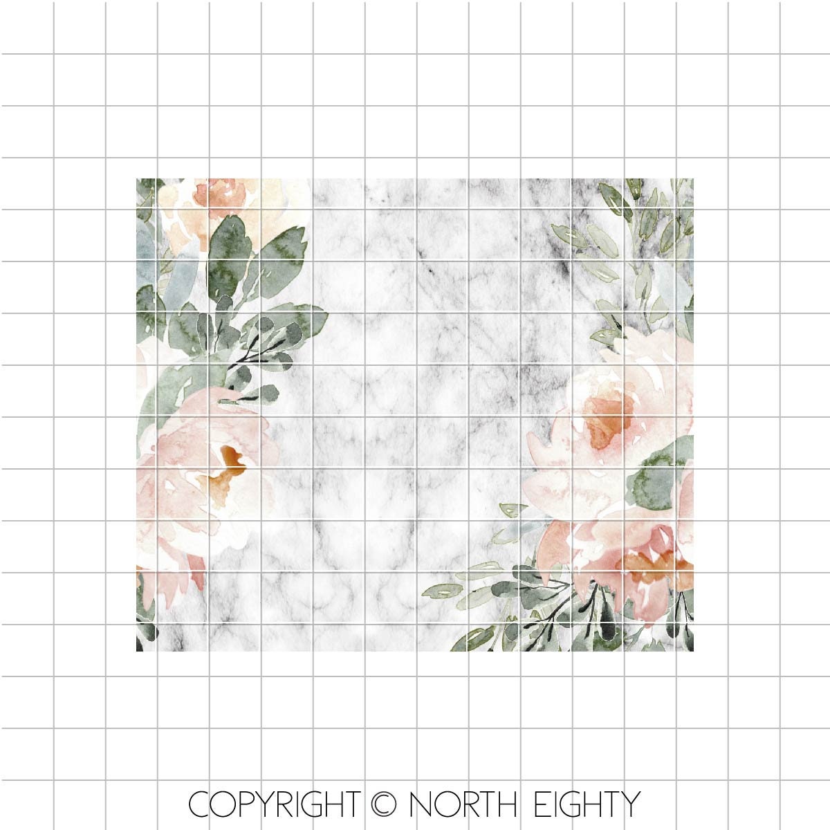 Marble Skinny Tumbler png - 20 oz Sublimation Digital Download - Clip Art - Watercolor Floral - 20 oz Tumbler Download - Flowers and Marble