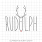 Rudolph svg - Christmas SVG Cut File - Rudolph Red Nose - Reindeer file cricut - svg files for silhouette - svg - cut file - dxf