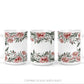 Valentine's Day Coffee Cup Sublimation Design - Mug png - Watercolor Flowers - 11 oz mug design - 15 oz Coffee Cup Sublimation - Be Wine