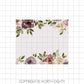 Fall Skinny Tumbler png - 20 oz Sublimation Digital Download - Clip Art - Watercolor Flowers - 20 oz Tumbler Download
