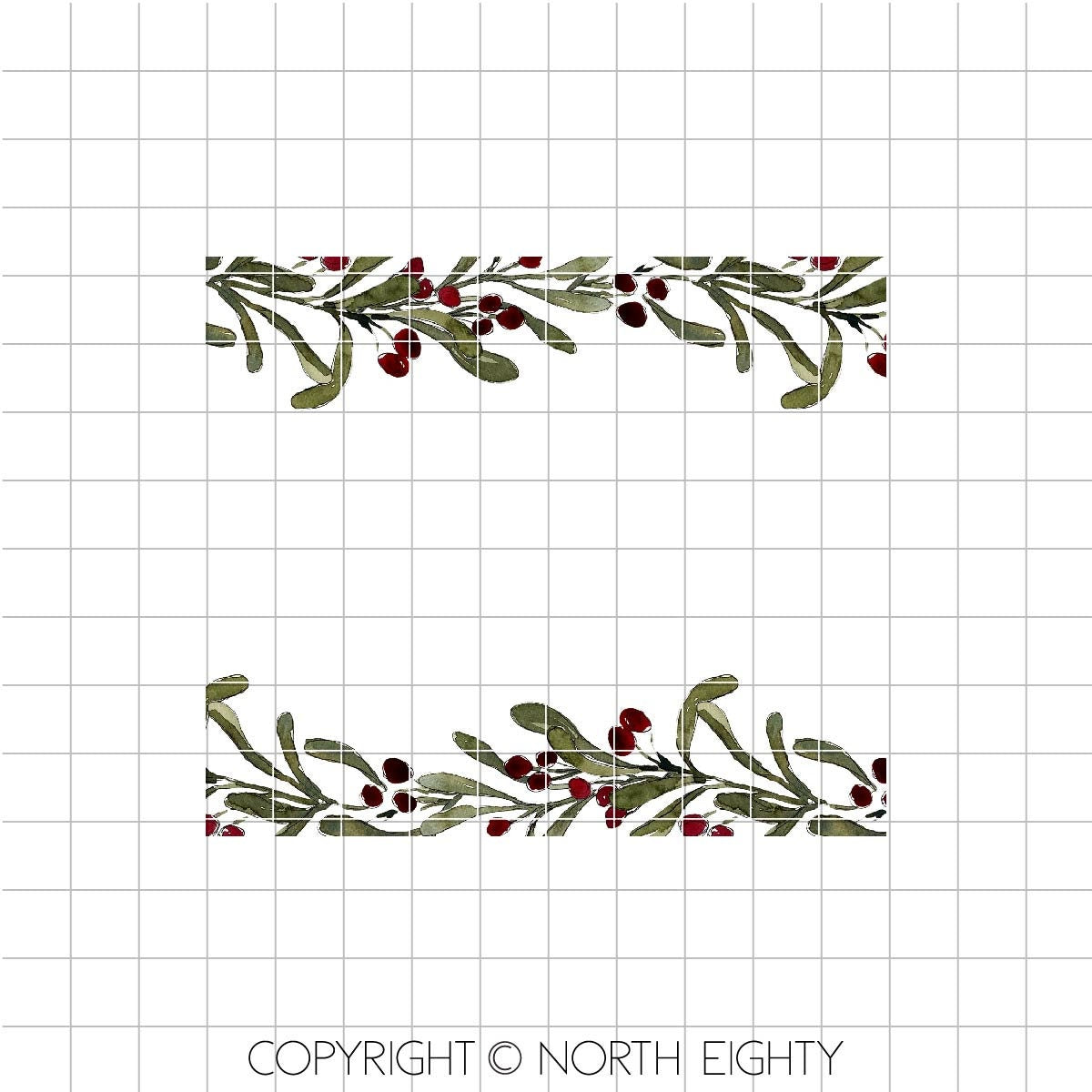 Christmas Tumbler png - 20 oz Skinny Sublimation Digital Download - Clip Art - Mistletoe - 20 oz Tumbler Download - Christmas